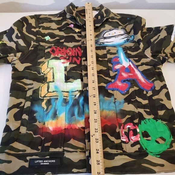 Lifted Anchors Starlight Cotton Blend Camo Jacket size S NWT - Picture 10 of 15